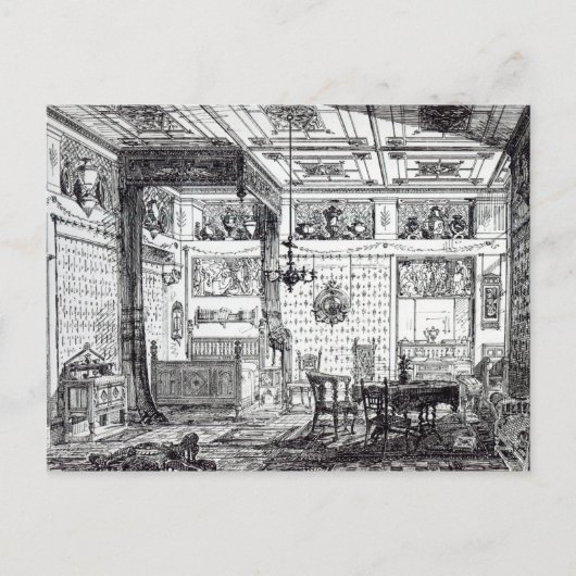Carte Postale Chambre Lit (Devant)