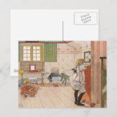 Carte Postale Chambre mansardée avec Baby Sister. (Devant / Derrière)