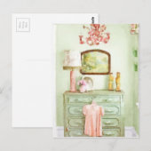 Carte Postale Chambre Shabby (Devant / Derrière)