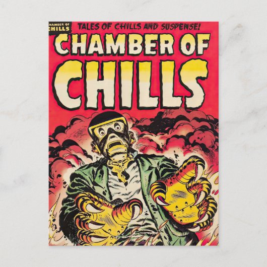 Carte Postale Chambres de frissons Vintage Comic Thrills (Devant)