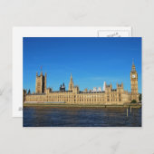 Carte Postale Chambres du Parlement britannique et Big Ben (Devant / Derrière)