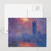 Carte Postale Chambres du Parlement - Claude Monet (Devant / Derrière)