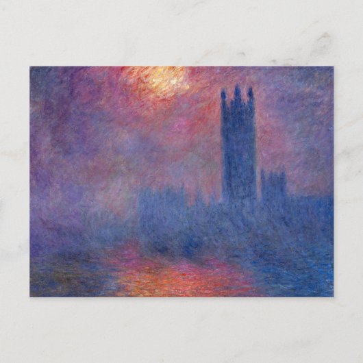 Carte Postale Chambres du Parlement - Claude Monet (Devant)