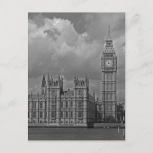 Carte Postale Chambres du Parlement de Londres et Big Ben Vertic