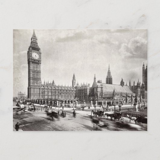 Carte Postale Chambres du Parlement et Westminster Hall Londres (Devant)