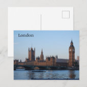Carte Postale Chambres du Parlement, Londres (Devant / Derrière)