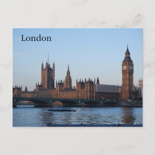 Carte Postale Chambres du Parlement, Londres (Devant)
