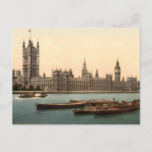 Carte Postale Chambres du Parlement, Londres, Angleterre (Devant)