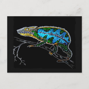 Carte Postale Chameleon, animal tropique