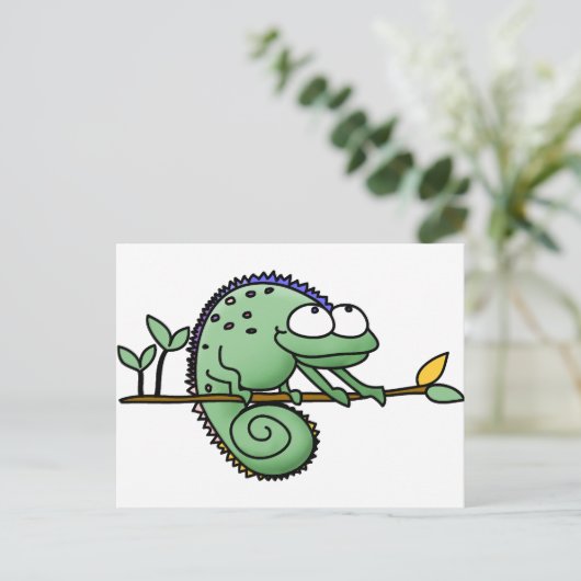 Carte Postale Chameleon Cute Funny (Debout devant)