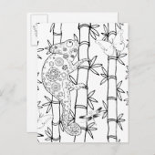 Carte Postale Chameleon Doodle (Devant / Derrière)