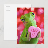 Carte Postale Chameleon Heart (Luv U) (Devant / Derrière)
