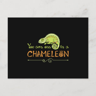 Carte Postale Chameleon Lizard Reptile Gecko Dragon Drôle Cadeau