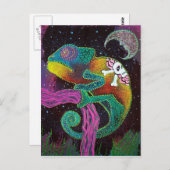 Carte Postale Chameleon Tattoo (Devant / Derrière)