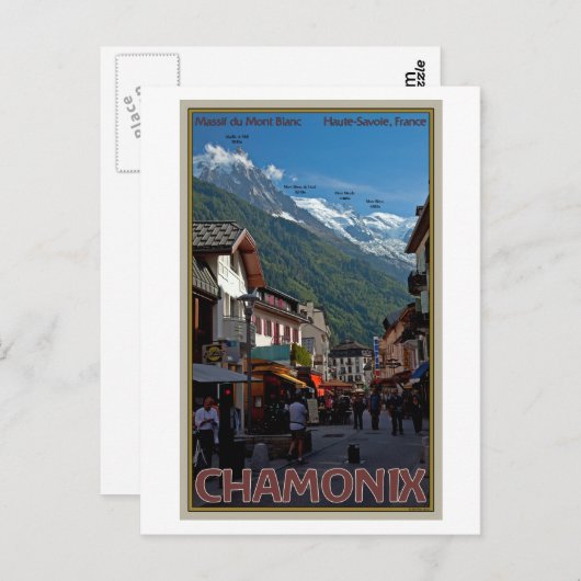 Carte Postale Chamonix (Devant / Derrière)