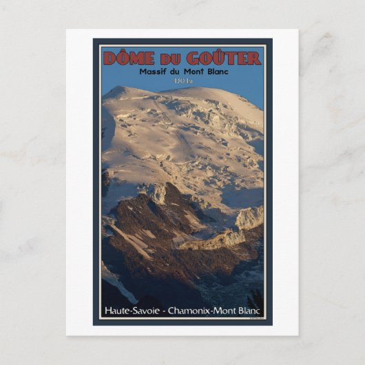 Carte Postale Chamonix - Dôme du Gouter (Devant)