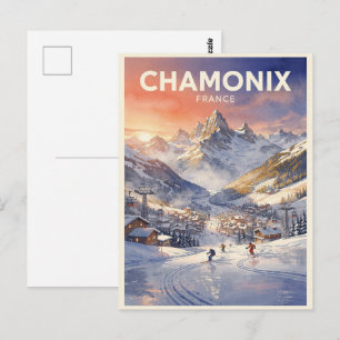 Carte Postale Chamonix France Voyage Rétro