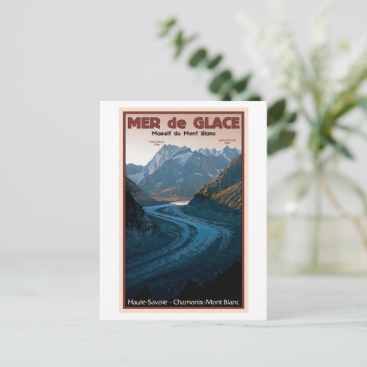 Carte Postale Chamonix - Mer de Glace (Debout devant)