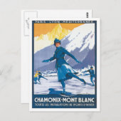 Carte Postale Chamonix Mont Blanc vintage (Devant / Derrière)