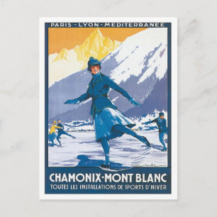 Carte Postale Chamonix Mont Blanc vintage