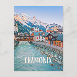 Carte Postale Chamonix Station de ski