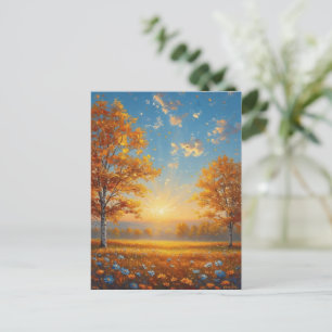 Carte Postale Champ Automne