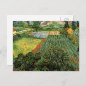 Carte Postale Champ aux coquelicots par Vincent van Gogh (Devant / Derrière)