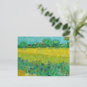 Carte Postale Champ avec Iris près d'Arles par Vincent van Gogh (Debout devant)