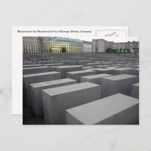 Carte Postale champ commémoratif berlin (Devant / Derrière)