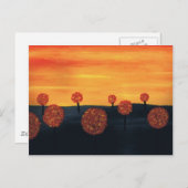 Carte Postale Champ d'arbres (Devant / Derrière)