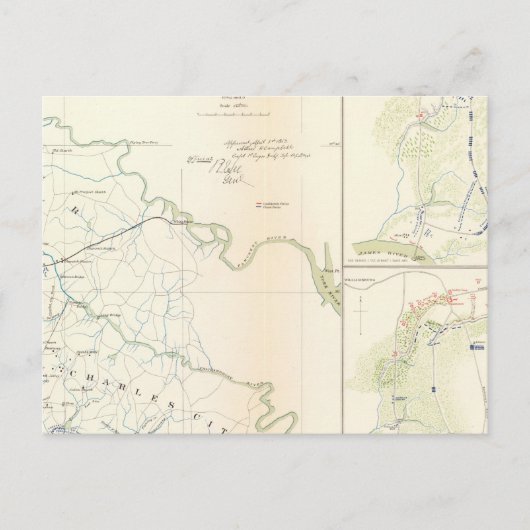 Carte Postale Champ de bataille Richmond, Va (Devant)