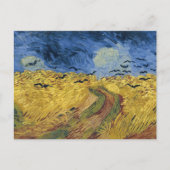 Carte Postale Champ de blé avec corbeaux par Vincent Van Gogh Ca (Devant)