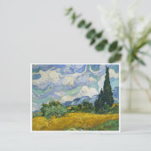 Carte Postale Champ de blé avec Cyprès, Vincent van Gogh (Debout devant)