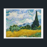 CARTE POSTALE "CHAMP DE BLÉ AVEC CYPRESSES" 1889 PAR VAN GOGH<br><div class="desc">"CHAMP DE BLÉ AVEC CYPRESSES" 1889 PAR VINCENT VAN GOGH POSTCARDfrom THE COLLECTION OF THE MET MUSEUM</div>