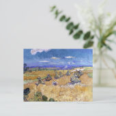 Carte Postale Champ de blé avec moissonneur | Vincent van Gogh (Debout devant)