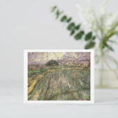 Carte Postale Champ de blé en pluie (F650) Van Gogh Fine Art (Debout devant)