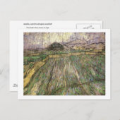Carte Postale Champ de blé en pluie (F650) Van Gogh Fine Art (Devant / Derrière)