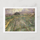 Carte Postale Champ de blé en pluie (F650) Van Gogh Fine Art (Devant)