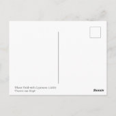 Carte Postale Champ de blé Van Gogh avec Cyprès. Impressionnisme (Dos)