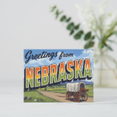 Carte Postale Champ de chariot bâché du Nebraska (Debout devant)