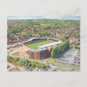 Carte Postale Champ de course de Wrexham - Aquarelle