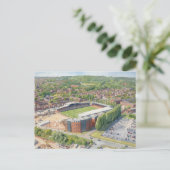 Carte Postale Champ de course de Wrexham - Aquarelle (Debout devant)
