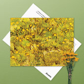 Carte Postale Champ de fleurs jaunes Vincent van Gogh