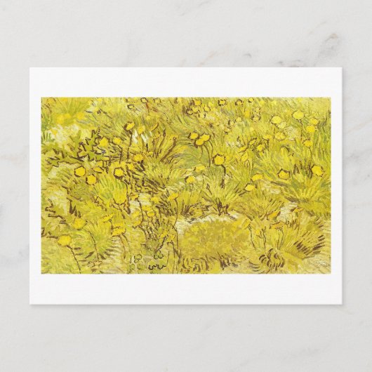 Carte Postale Champ de fleurs jaunes, Vincent van Gogh (Devant)