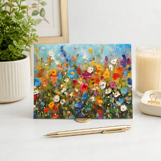 Carte Postale Champ de fleurs sauvages