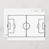 Carte Postale Champ de football (Devant / Derrière)