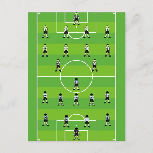 Carte Postale Champ de football (Devant)