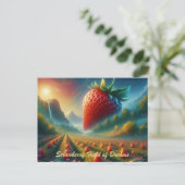 Carte Postale Champ de fraises de rêves (Debout devant)