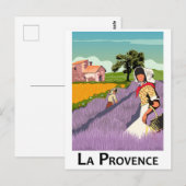 Carte Postale Champ de Lavanda en Provence, France (Devant / Derrière)