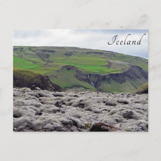 Carte Postale Champ de lave Eldhraun - Sud de l'Islande (Devant)
